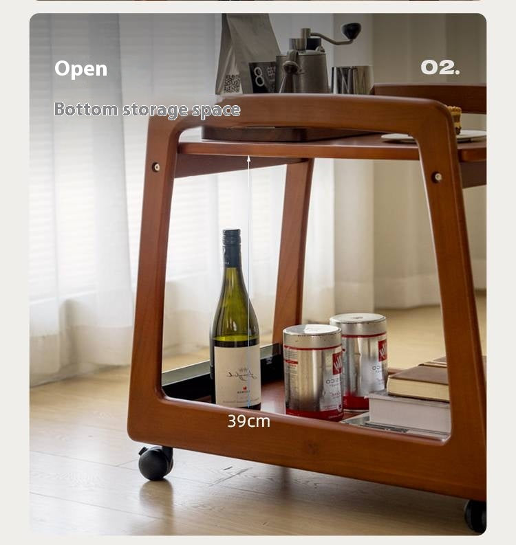 Poplar Solid Wood Antique Style Side Table