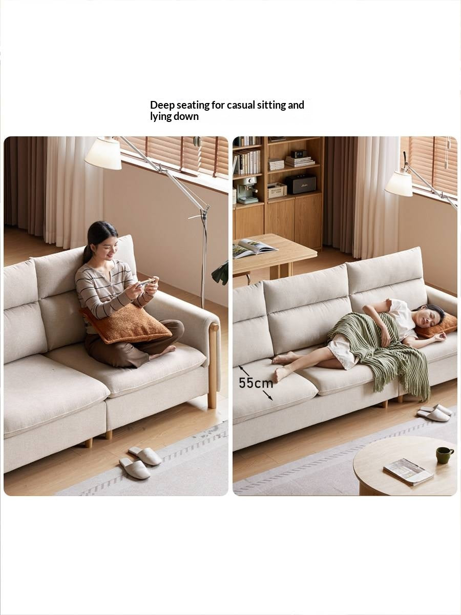 Fabric Contemporary Sectional Sofa with Relaxed Seating