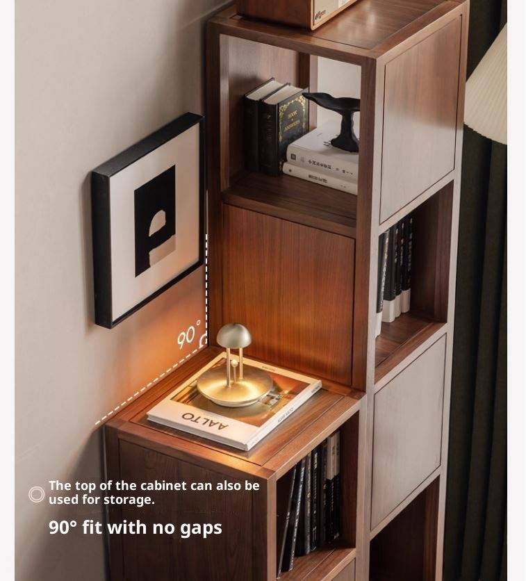 Black Walnut, Oak Solid Wood Bookshelf