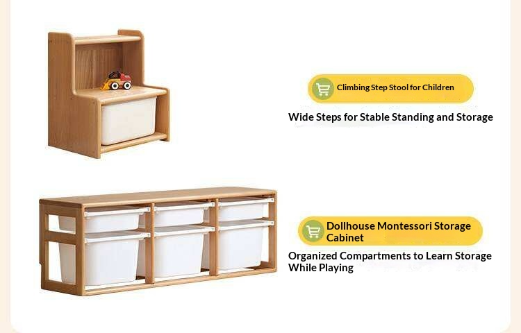 Beech Solid Wood Children's Loft Bed with Table Under Bed