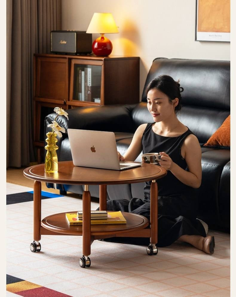 Poplar Solid Wood Antique Style Coffee Table