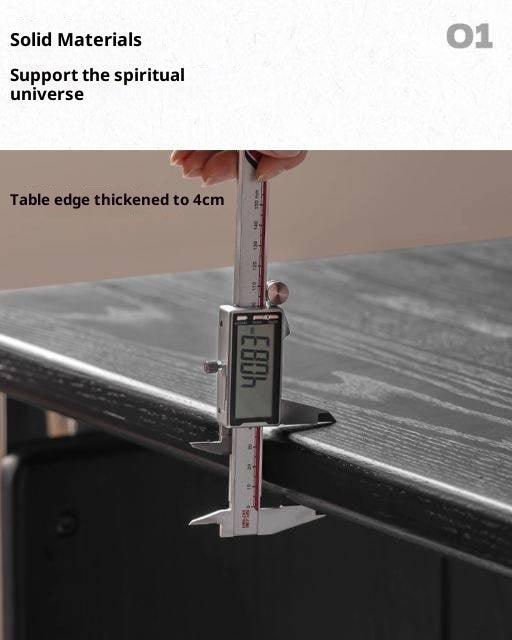 Oak Solid Wood Bauhaus Style Computer Desk