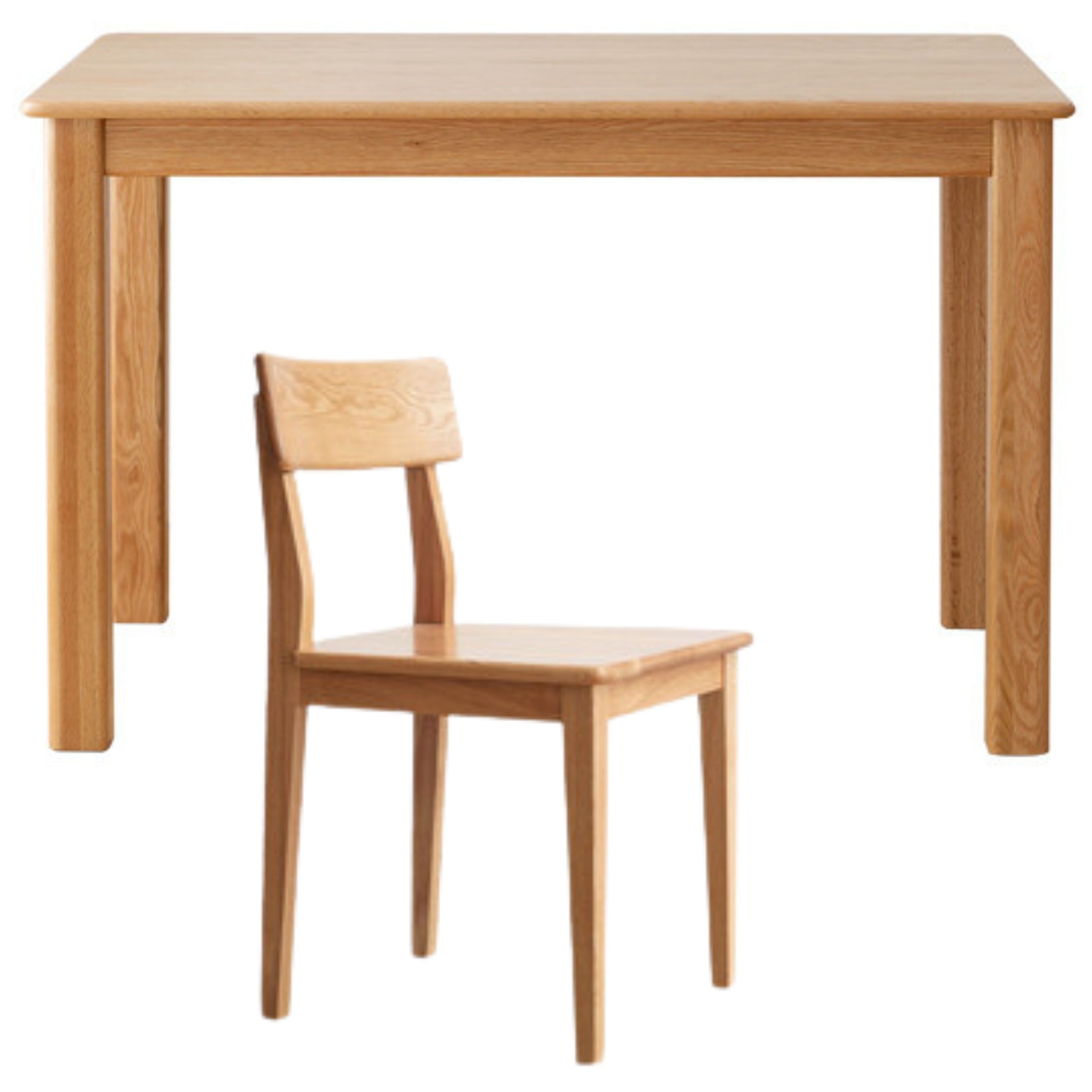 Oak, Ash Solid Wood Modern Dining Table