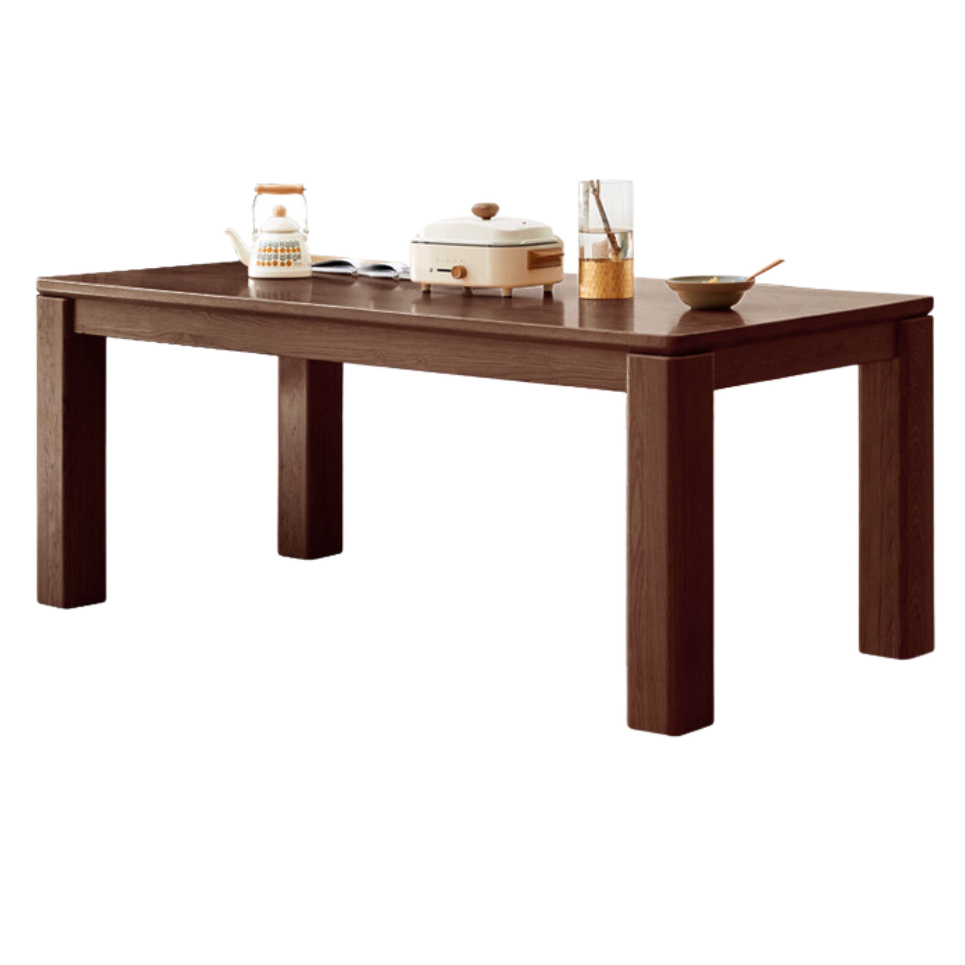 Oak Solid Wood Thick Legs Dining Table