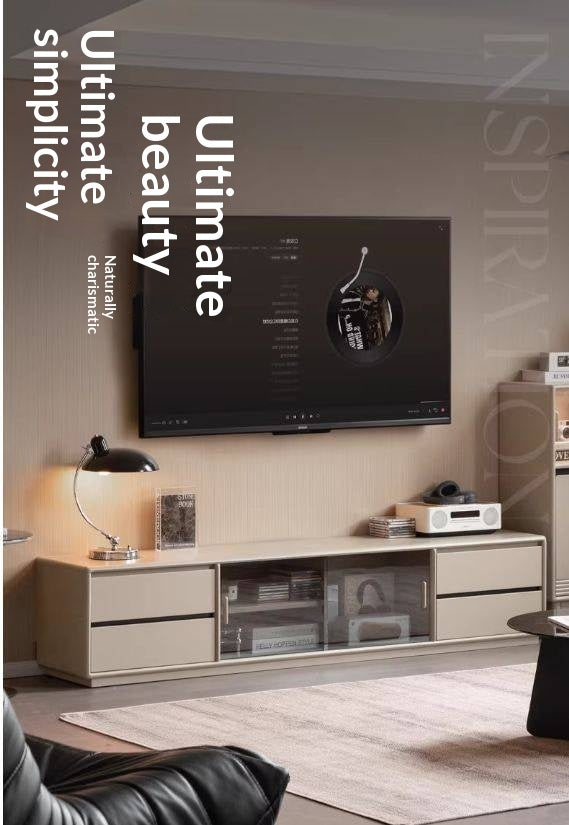 Tulipwood Solid Wood Modern Minimalist Floor Standing TV Stand