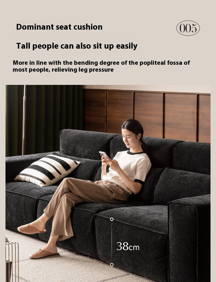 Fabric Modern Style chenille tofu block Sofa