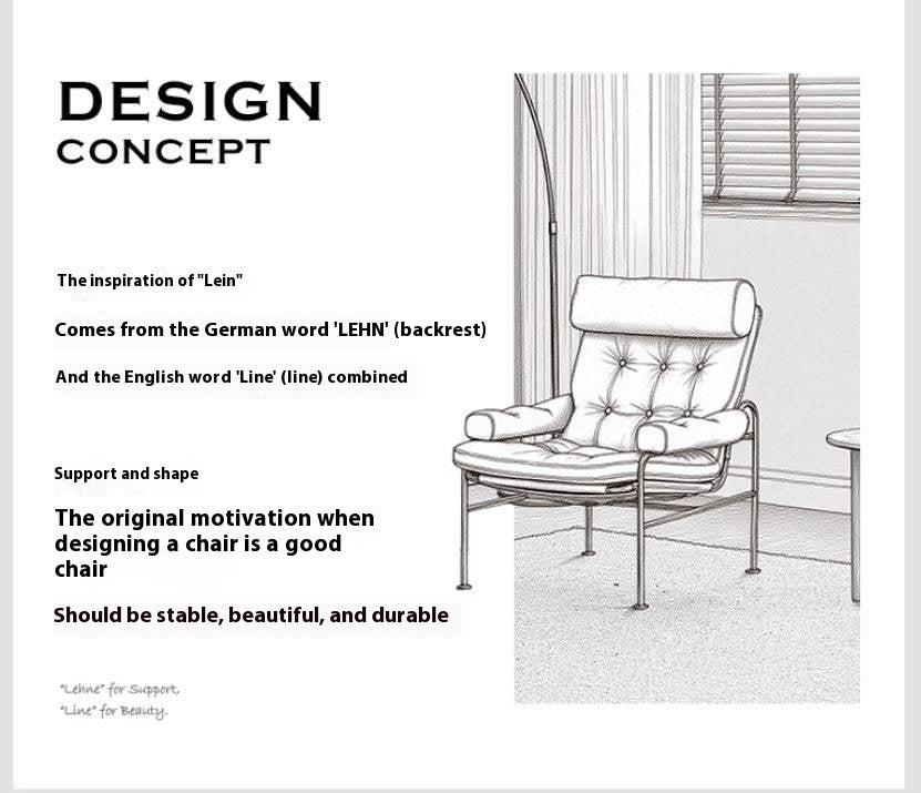 Bauhaus-Style Retro Armchair in Vintage Oil-Wax PU Leather