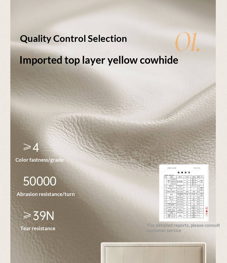 Oak Solid Wood Technology Fabric Soft Bed