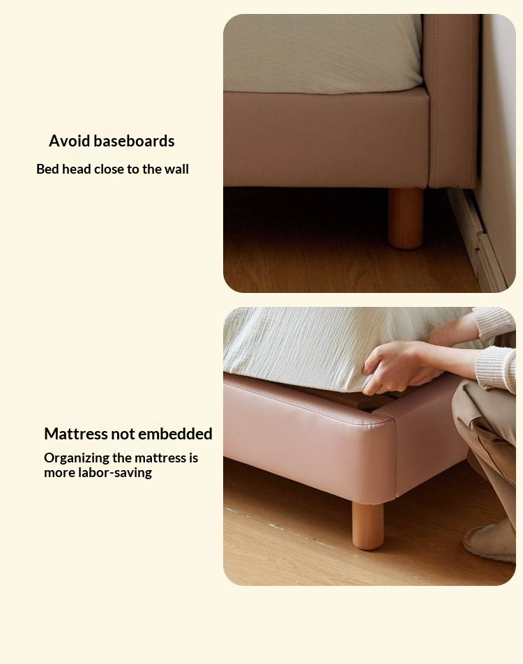 Organic Leather kid's Bed princess bed<