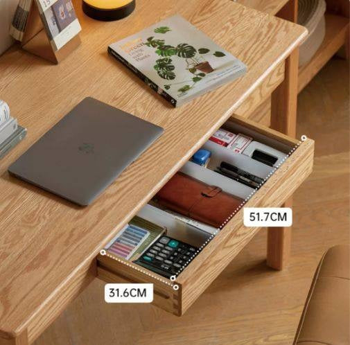 Oak, Beech Solid Wood Office Desk