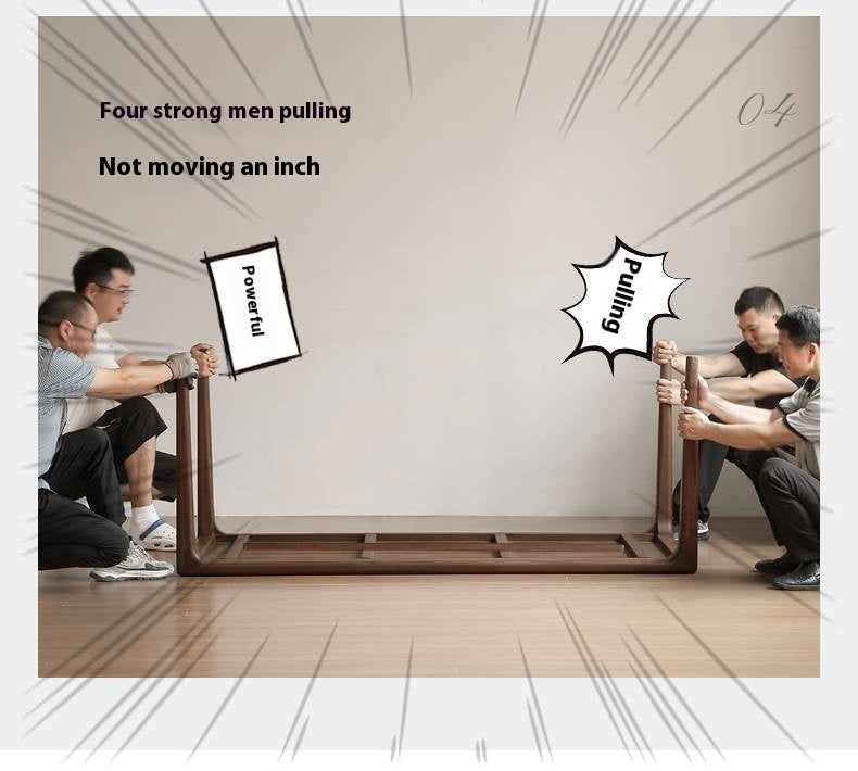 Black Walnut Solid Wood Rectangular Dining Table