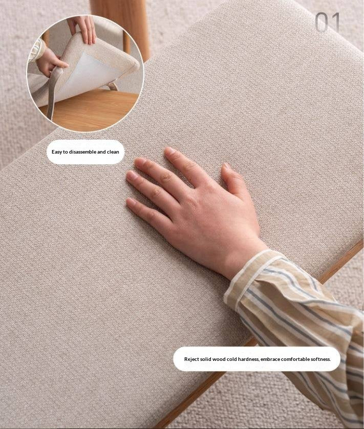 Ash, Oak Solid Wood Modern Long Bench