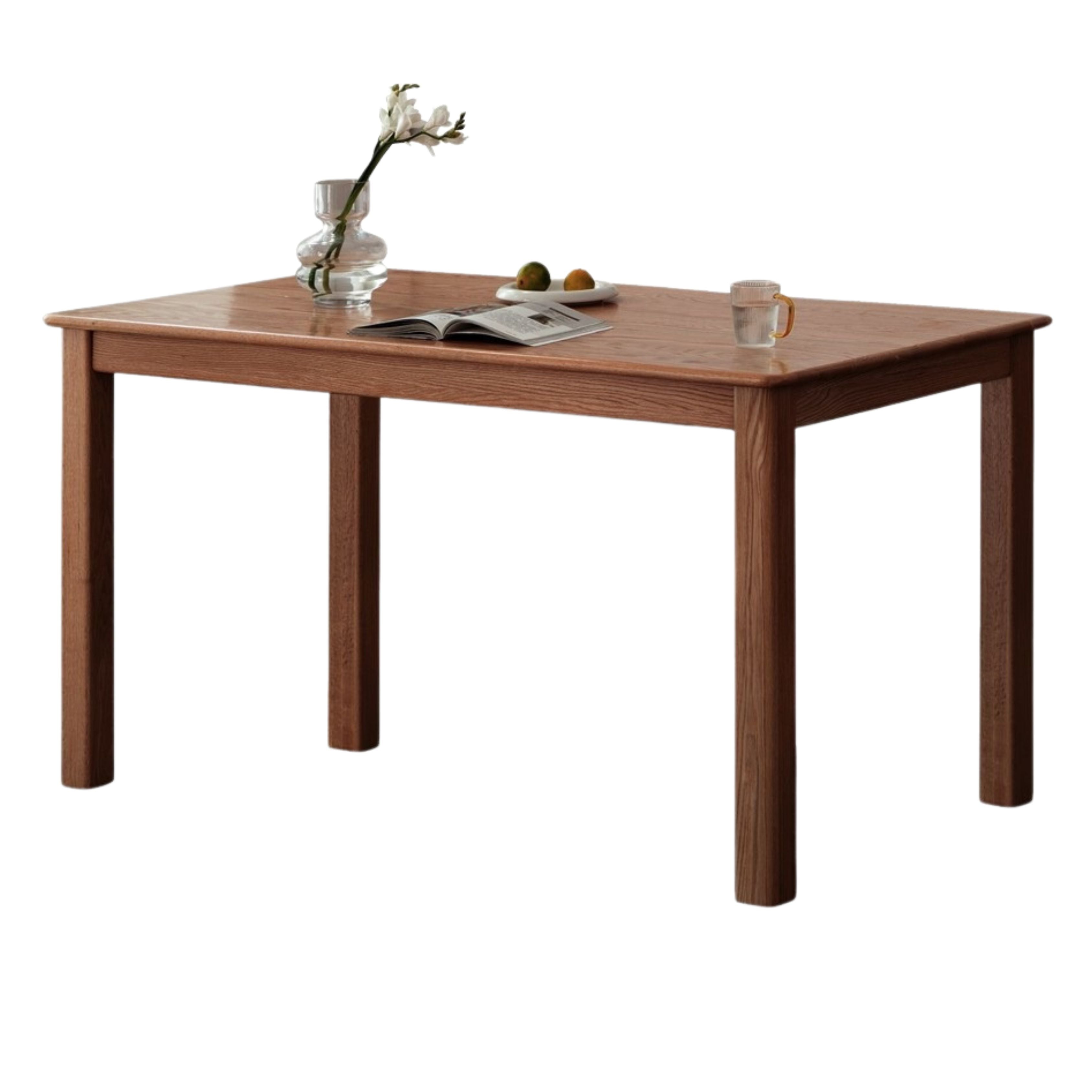 Oak, Ash Solid Wood Modern Dining Table