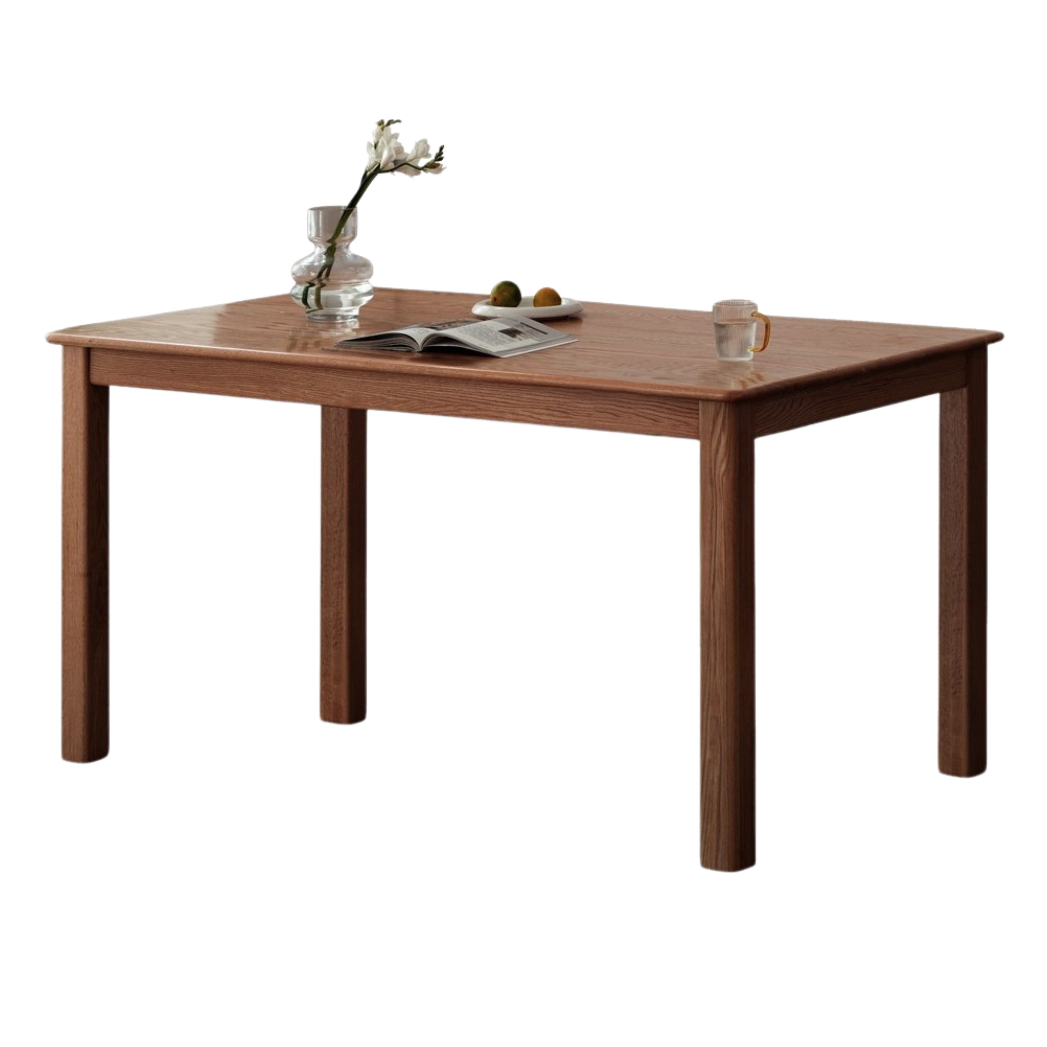 Oak, Ash Solid Wood Modern Dining Table