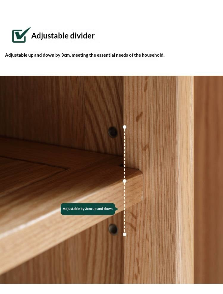 Oak Solid Wood Nordic Side Cabinet