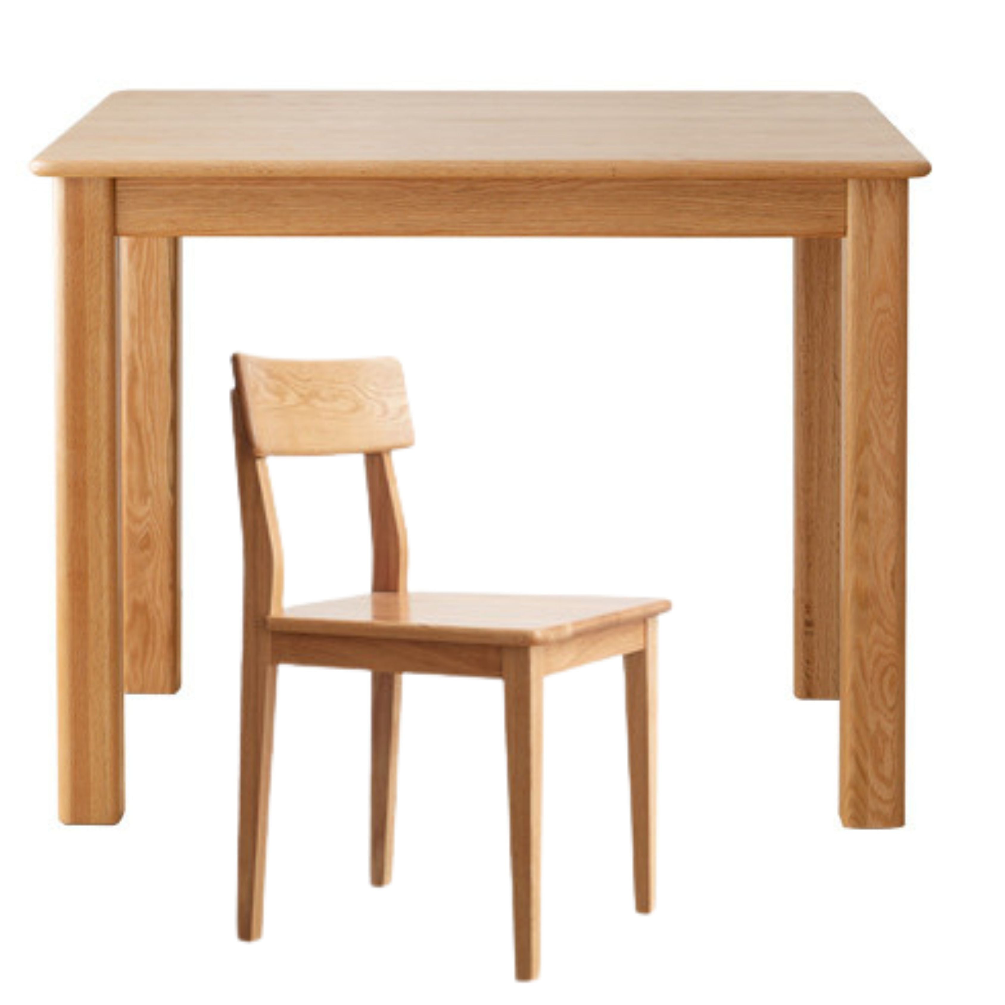 Oak, Ash Solid Wood Modern Dining Table