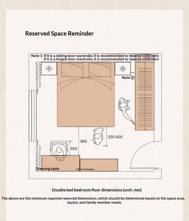 Ash Solid Wood Bed — American Retro Style