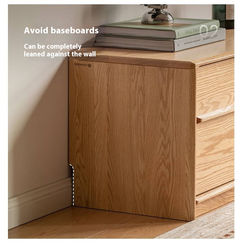 Oak, Ash Solid Wood Modern Skeleton Line TV Cabinet