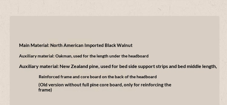 Black Walnut Solid Wood Italian Light Luxury Retro Bed