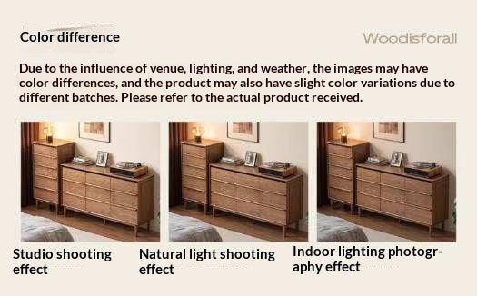 Ash Solid Wood Modern Side Cabinet with Shelved Interior