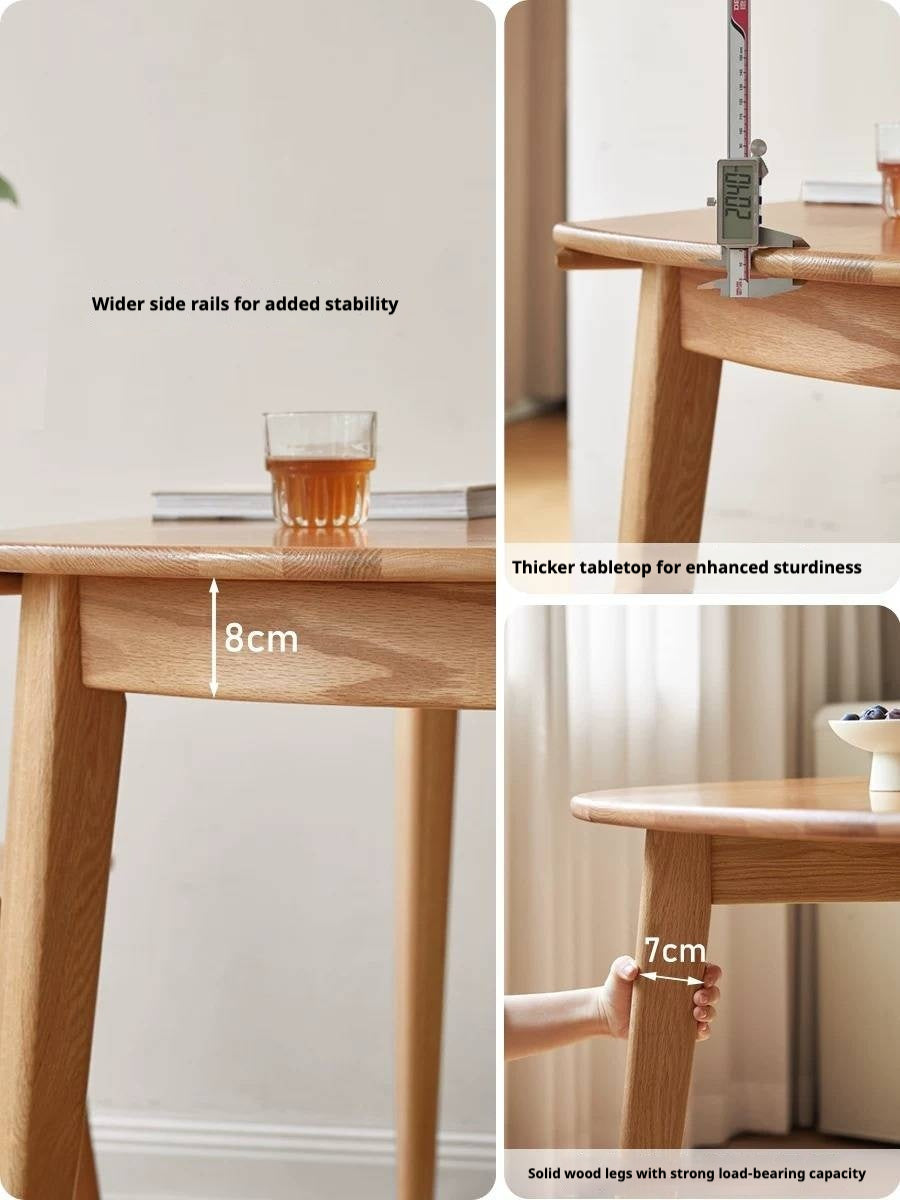 Oak Solid Wood Folding Dining Table