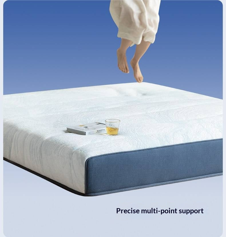 Zero-Glue Pressure-Free Memory Foam Mattress — 3D Core Material, Thick Mattress with Independent Springs