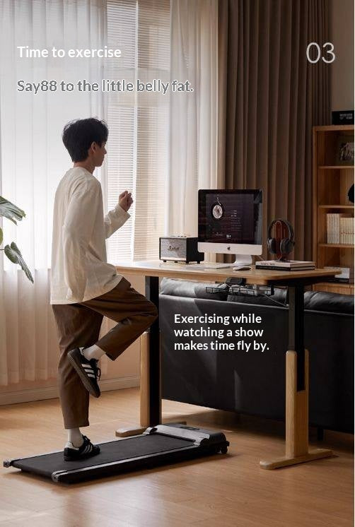 Oak Solid Wood Electric Lift Office Desk