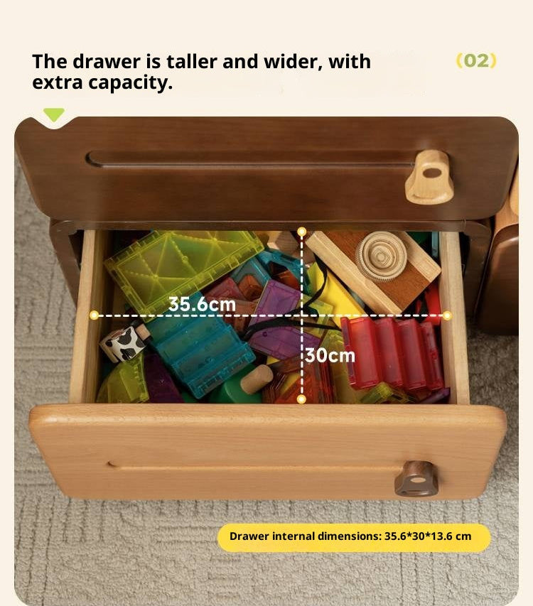 Beech Solid Wood Children's Chest of Drawers