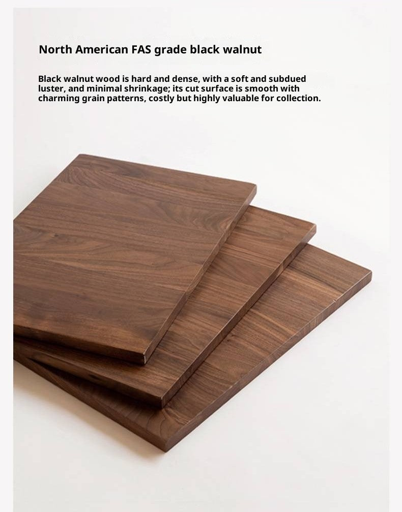 Black Walnut Solid Wood Italian Light Luxury Bookcase