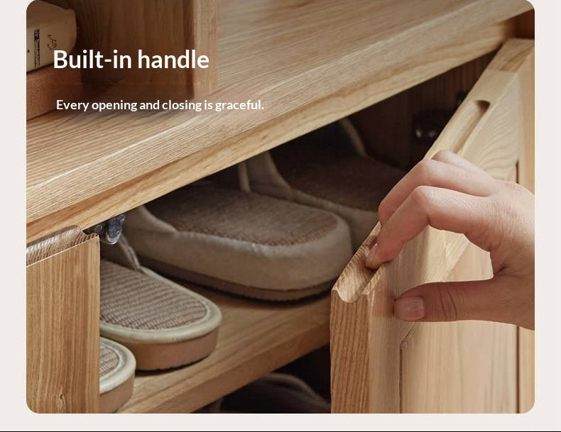 Ash Solid Wood Partition Cabinet