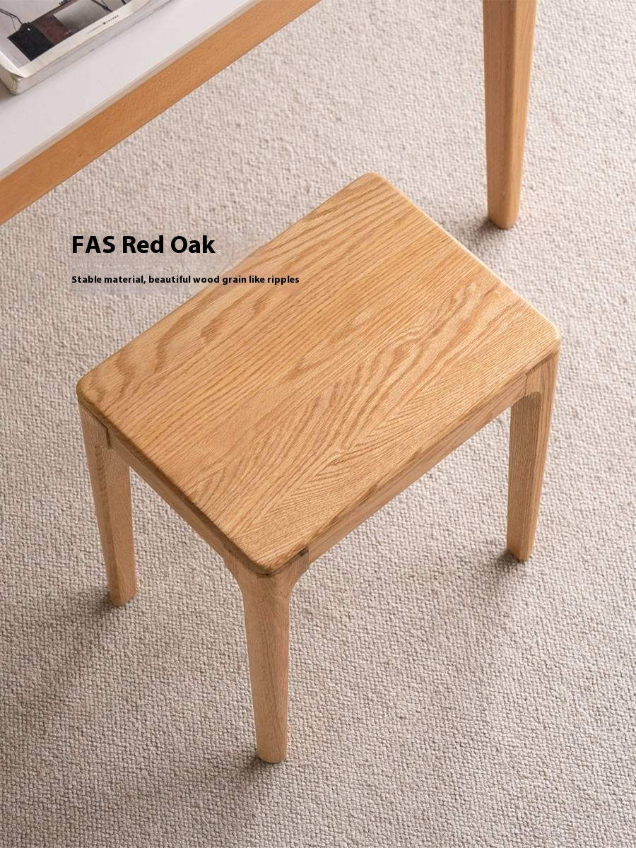 Oak, Ash Solid Wood Modern Style Stool