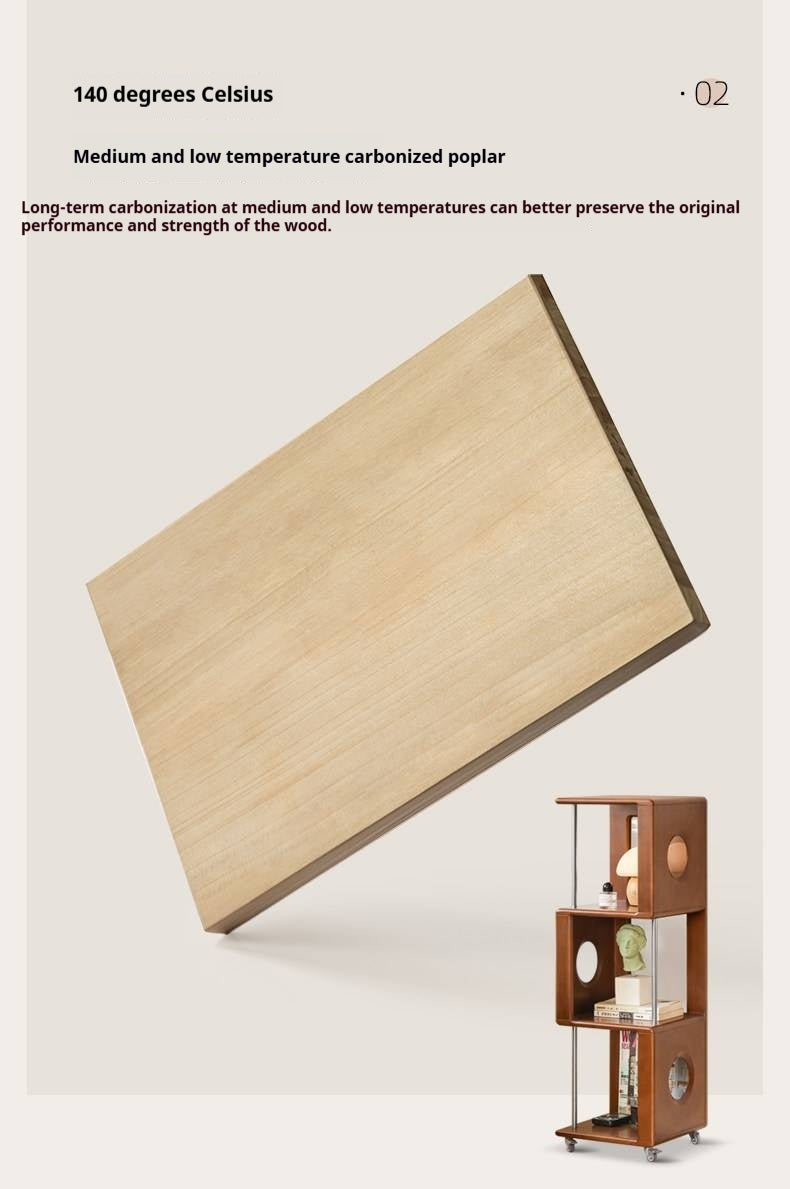 Poplar Solid Wood Antique Style Bookshelf