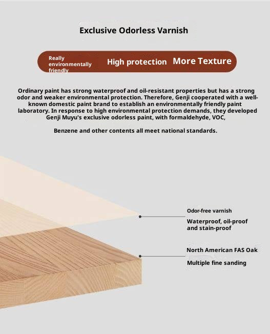 Ash Solid Wood Modern Minimalist Side Cabinet with Light.