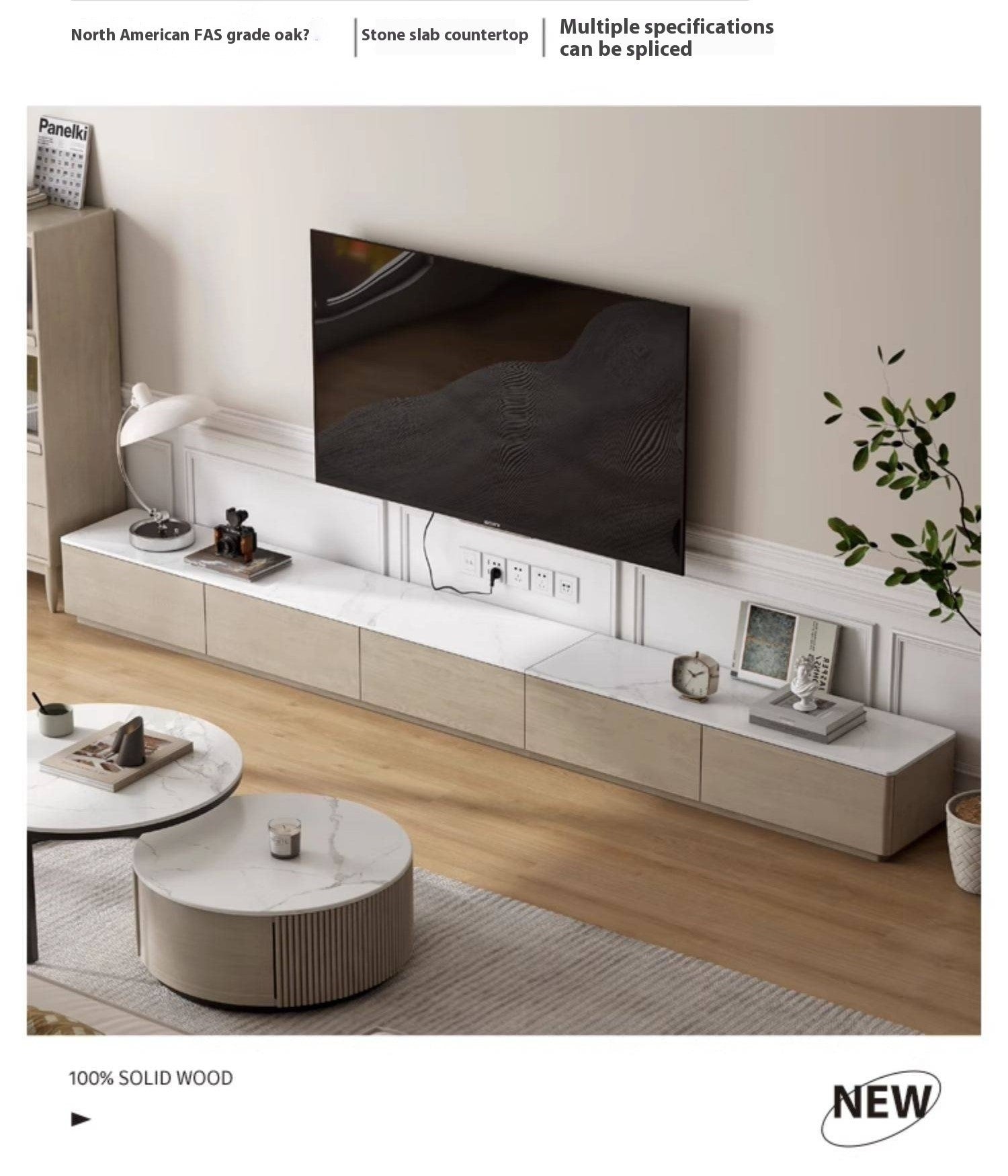 Oak, Tulip Tree, Poplar, Black Walnut Solid Wood TV Stand