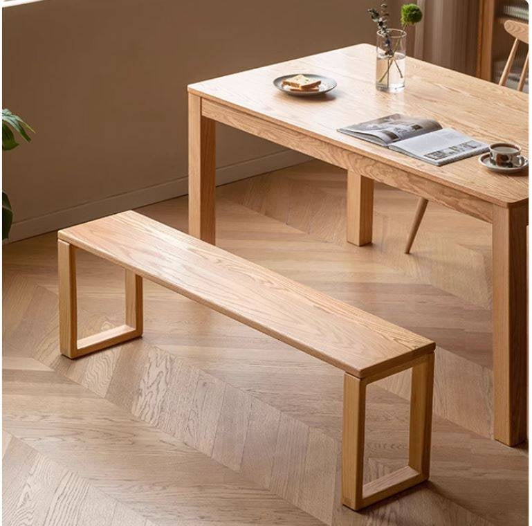 Ash, Oak, Cherry, Beech Solid Wood Long Bed end Bench