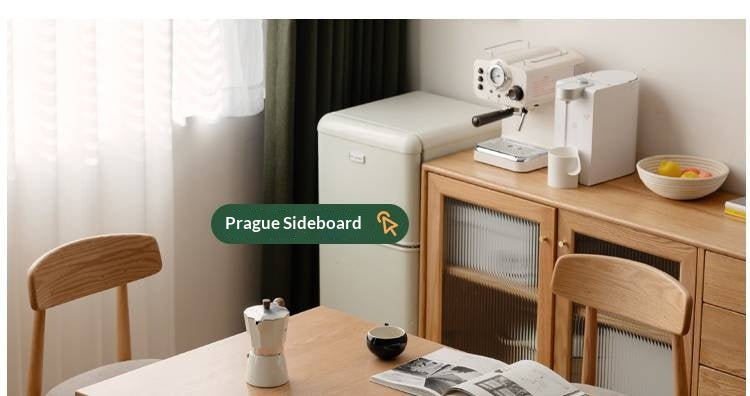 Oak Solid Wood Folding Small Dining Table