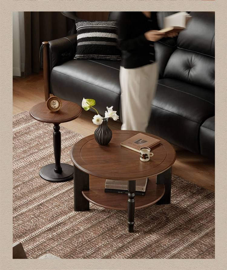 Black Walnut Solid Wood American Retro Coffee Table