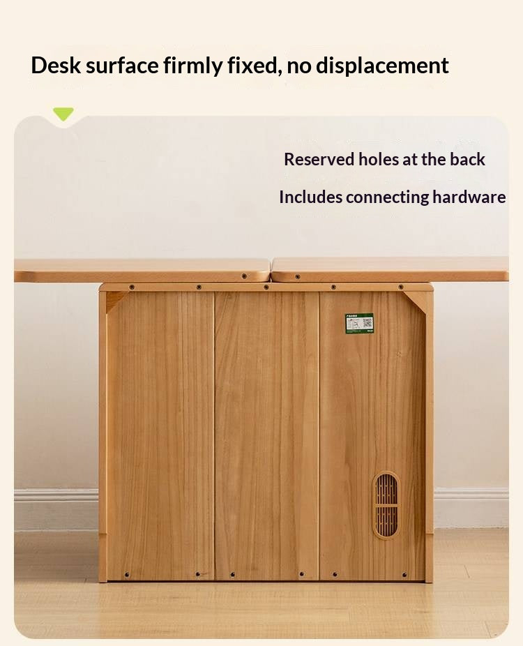 Beech Solid Wood Telescopic Student Writing Desk
