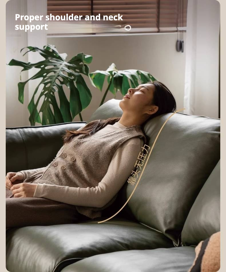 Black Walnut Solid Wood,Solid Sandalwood Genuine leather, fabric Sofa