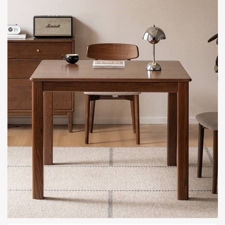 Oak Solid Wood Square Dining Table