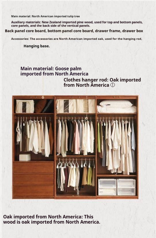 Tulipwood Solid Wood Antique Style Wardrobe