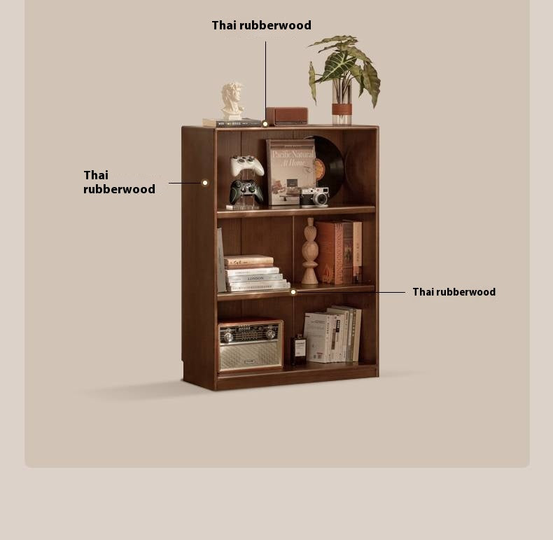 Solid Rubberwood Modern Bookcase