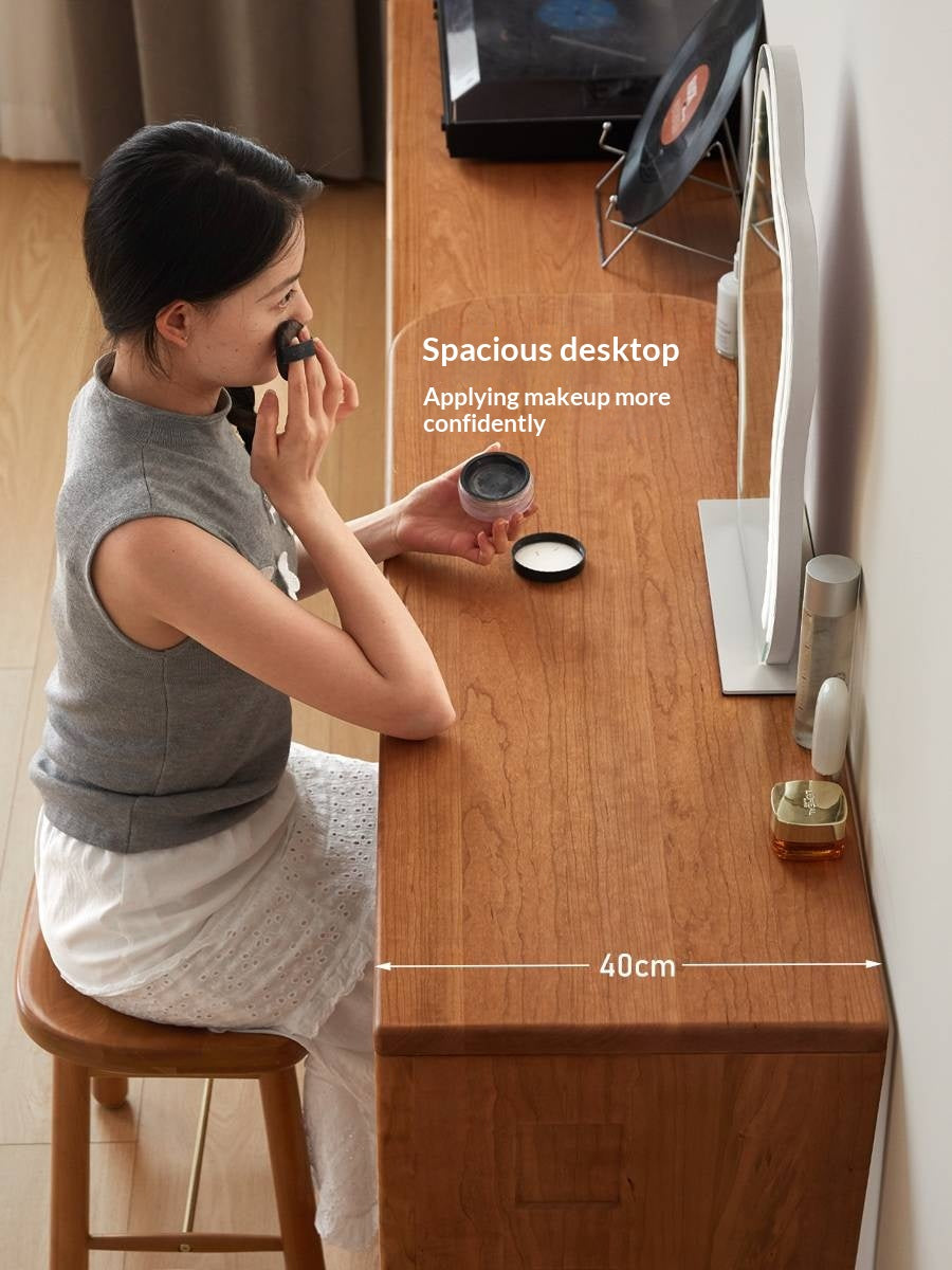 Cherry, Tulipwood Solid Wood Modern Style Vanity Table.