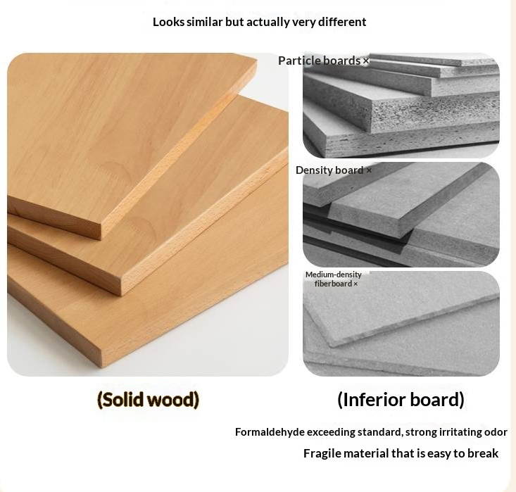 Rubberwood Solid Wood Children's Bed Modern Loft Bed