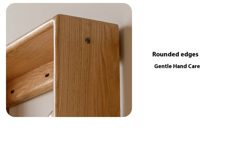 Oak Solid Wood Modern Kids Wardrobe.