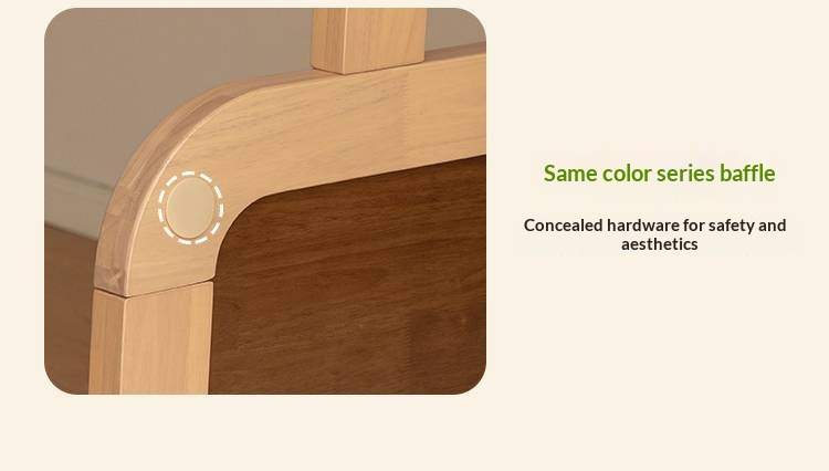 Rubberwood Solid Wood Children's Bunk Bed