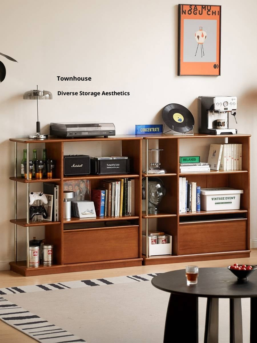 Poplar Solid Wood Bauhaus Style Bookcase