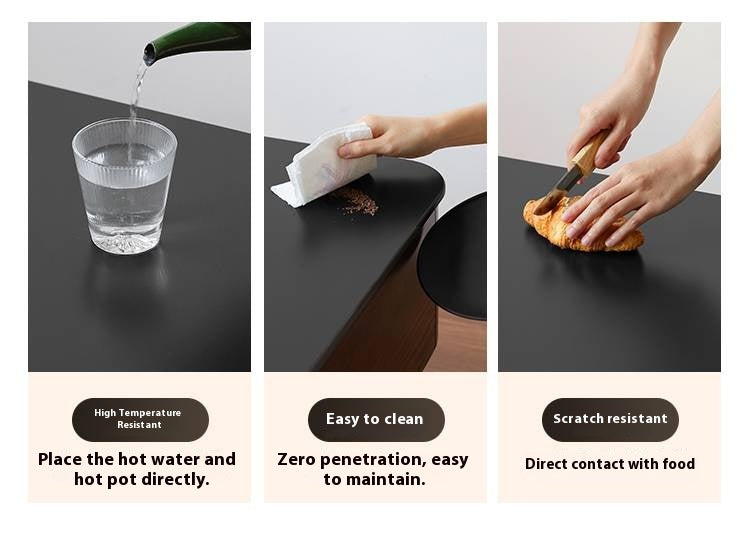 Oak Solid Wood Mobile Coffee Table