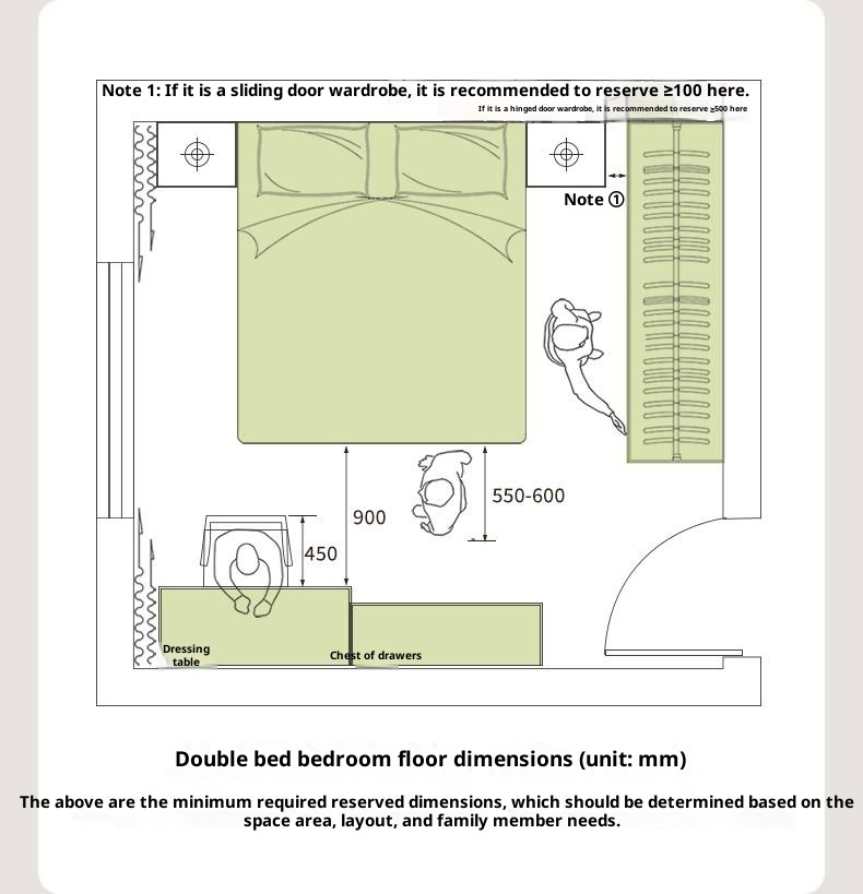Oak, Ash Solid Wood Luminous Suspended Bed, Nordic Style
