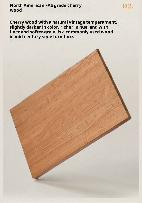 Cherry Solid Wood Vintage Style Side Cabinet.